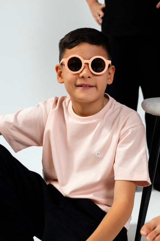 CAMISETA BÁSICA. COLOR PALO DE ROSA